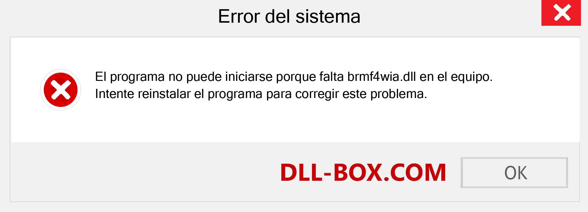 ¿Falta el archivo brmf4wia.dll ?. Descargar para Windows 7, 8, 10 - Corregir brmf4wia dll Missing Error en Windows, fotos, imágenes